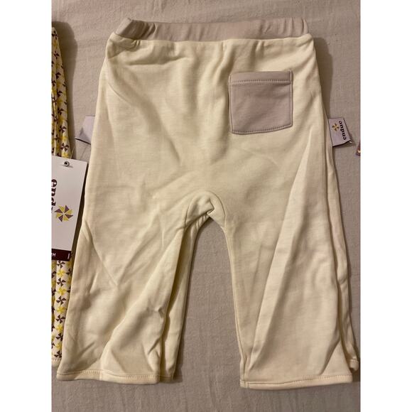 Endue Baby Pants Size 6-12 Months Organic Pima Cotton Reversible Newborn 4 Pairs - Picture 3 of 7